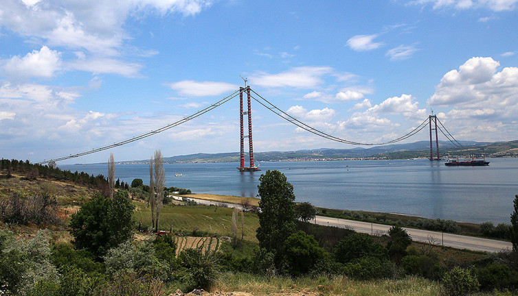 1915 Çanakkale Köprüsü’nde araç yolunun yapımına başlanıyor