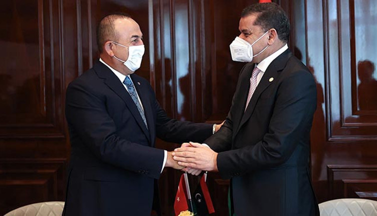 Çavuşoğlu, Libya Başbakanı ile bir araya geldi