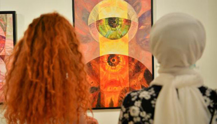 Namevcut sergisi sanatseverlerle buluştu