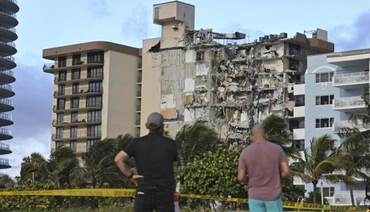 ABD'de çöken bina: Can kaybı 5'e yükseldi, 156 kişi kayıp