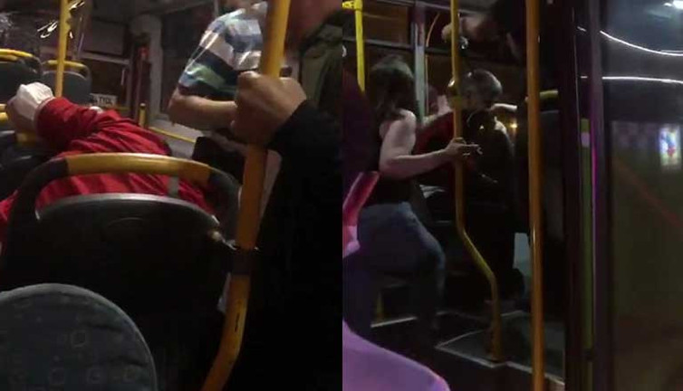 Belediye otobüsünde 'taciz' dayağı