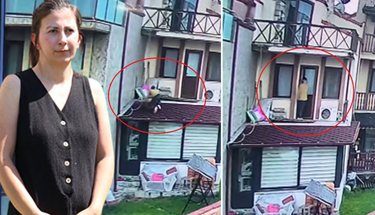 Evine giren tacizciyi son anda fark ederek komşularına sığındı