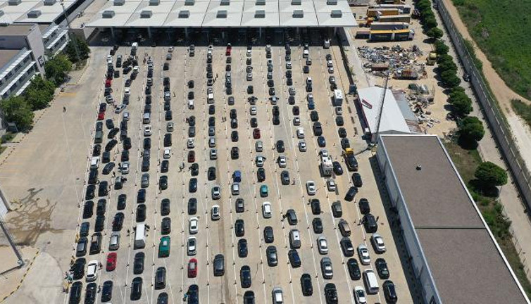 Kapıkule'de gurbetçilerin "bayram" yoğunluğu (17 Temmuz 2021)