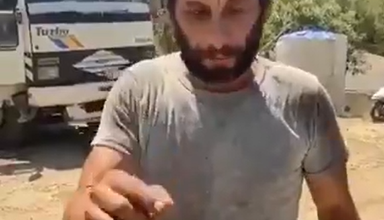 ''Mazotu bile cebimden alıyorum'' dedi, yangını söndürmek için bütün araçlarını feda etti