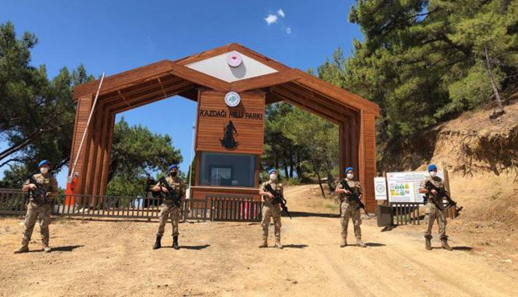 Kazdağları korumaya alındı: Girişler yasaklandı, komandolar devriyede