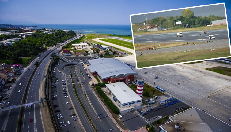 Trabzon Havalimanı’nın pisti 1 yılda çatladı. İktidarın gözde firması 58 milyon liraya onarmıştı