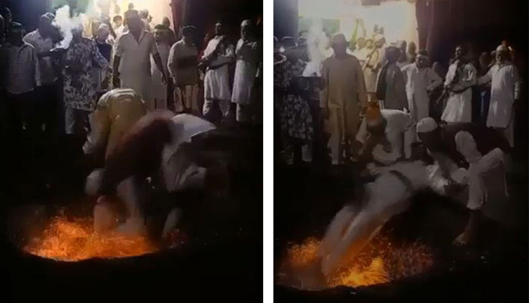 Konsantre olan değil yanındaki pişiyordu. Ateşin içine düştü bayıldı kaldı