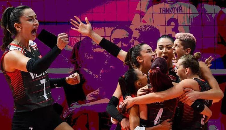 A Milli Kadın Voleybol Takımı yarı final için sahada
