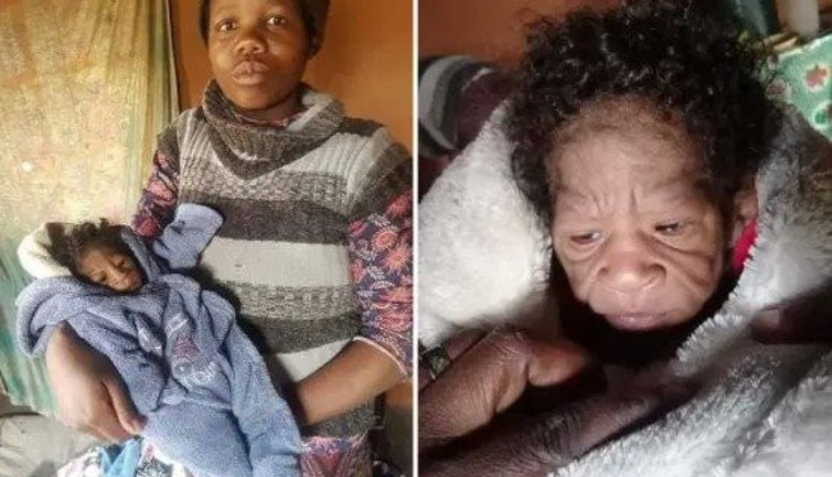 Yaşlı bedende bebek doğdu