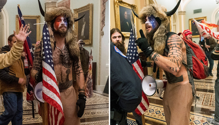 ABD'deki 'boynuzlu adam' suçunu kabul etti