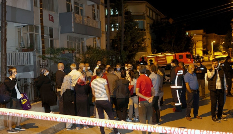 Ankara’da Kolonu patlayan 24 daireli bina boşaltıldı