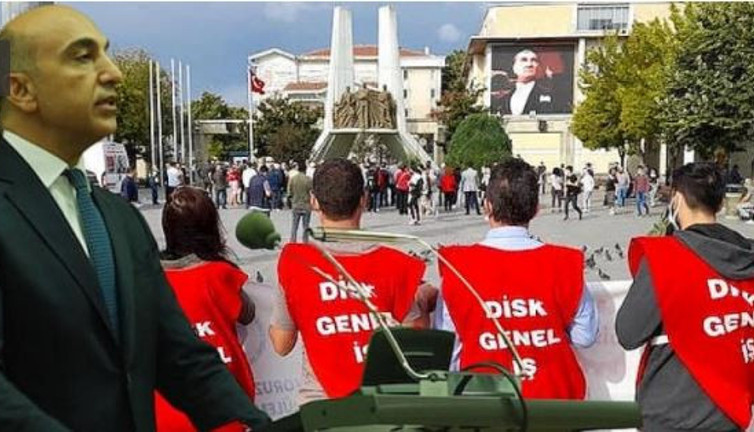 Belediye işçileri Bakırköy Meydanı'nda hakları için direniyor