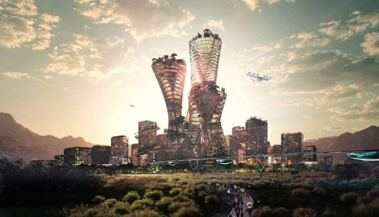 Çölün ortasına 400 milyar dolarlık vaha