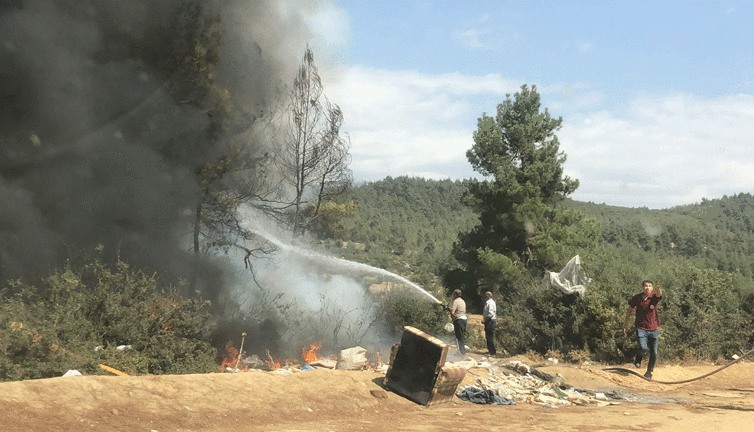 Bursa'da art arda yangın