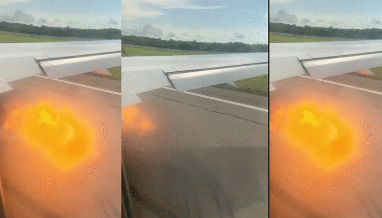 Yolcu uçağı faciadan döndü