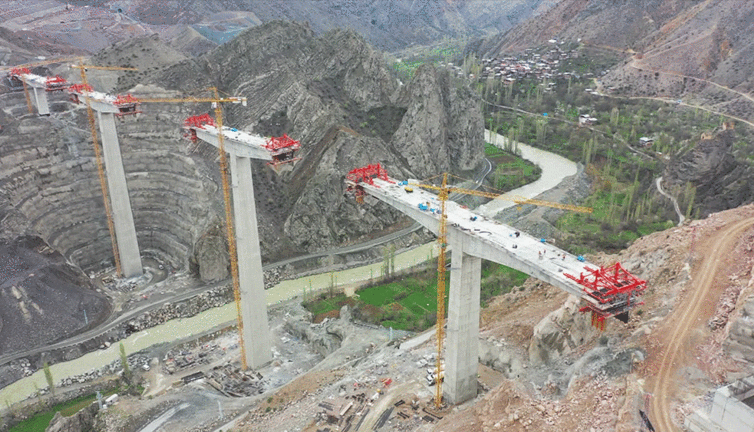 En yüksek ayaklı 2'nci viyadük açılıyor