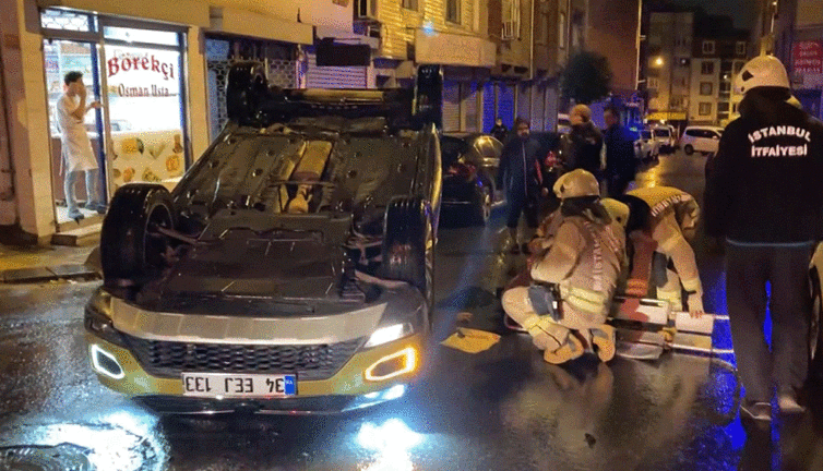 Otomobil takla attı: 1 yaralı