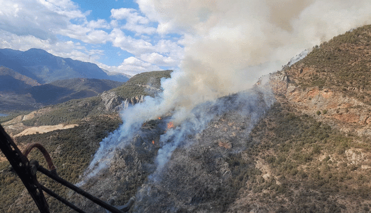 Anamur'da orman yangını