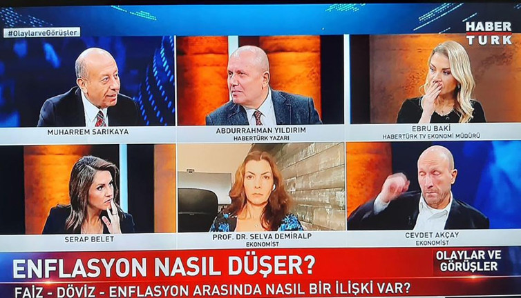 Habertürk’te iktidarın ekonomi politikaları yerden yere vuruldu. Tek bir hükümet yanlısı konuk yoktu