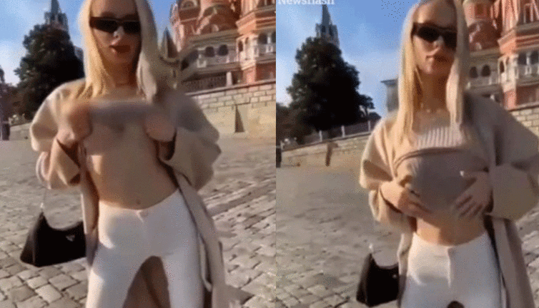 OnlyFans fenomeninden kilise önünde şoke eden hareket