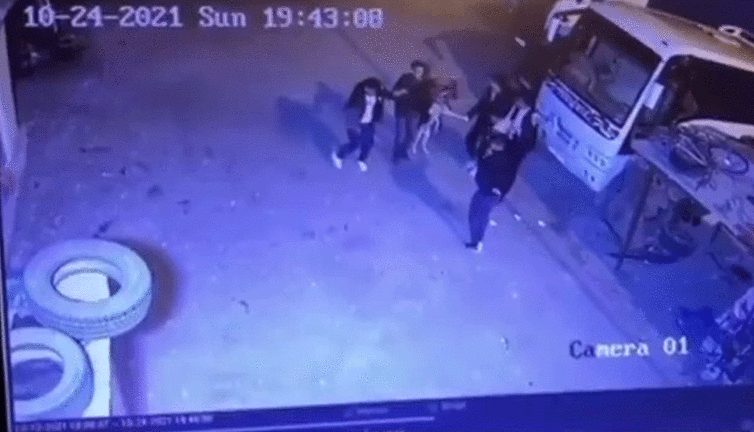 Halay çekerek köpekten kaçtılar sonra köpeği halaya dahil ettiler. Sosyal medyayı mecnuna çeviren video