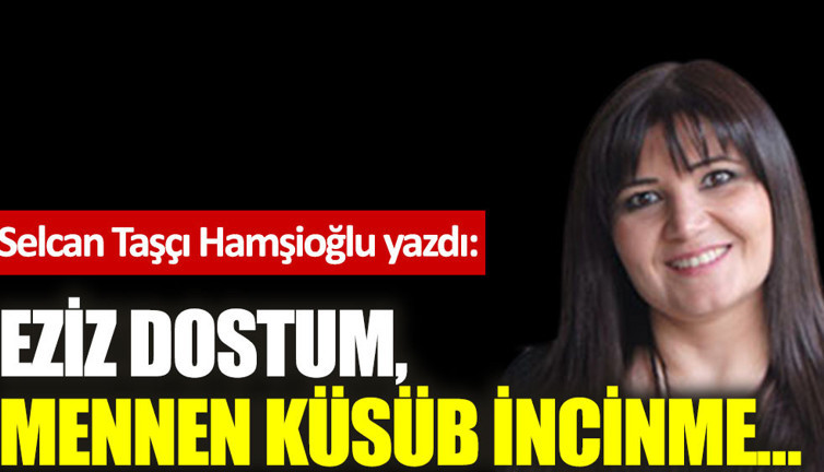 Eziz dostum, mennen küsüb incinme…