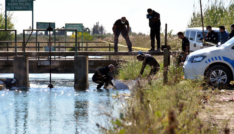 Adana'da kanalda korkunç cinayet