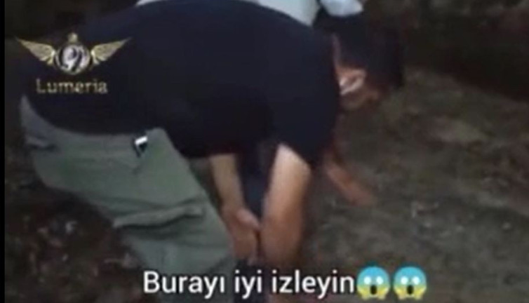 Define avcıları baltayı toprağa vurdu üstleri kanla kaplandı