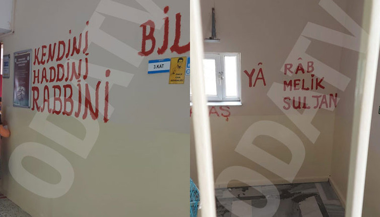 Müdür Bey okulun iç duvarlarında yazıya çıktı