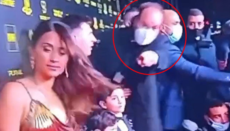 Helal olsun Messi'ye.. Ballon d'Or ödül töreninde kriz! Lionel Messi eşi Antonela böyle sahip çıktı