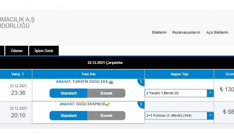 Gidiş dönüş 90 TL idi şimdi tek gidiş 1300 TL