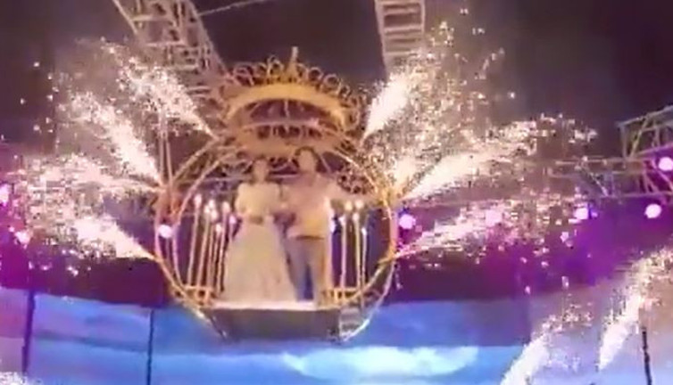 Gelin ile damadın şovu hastanelik oldu