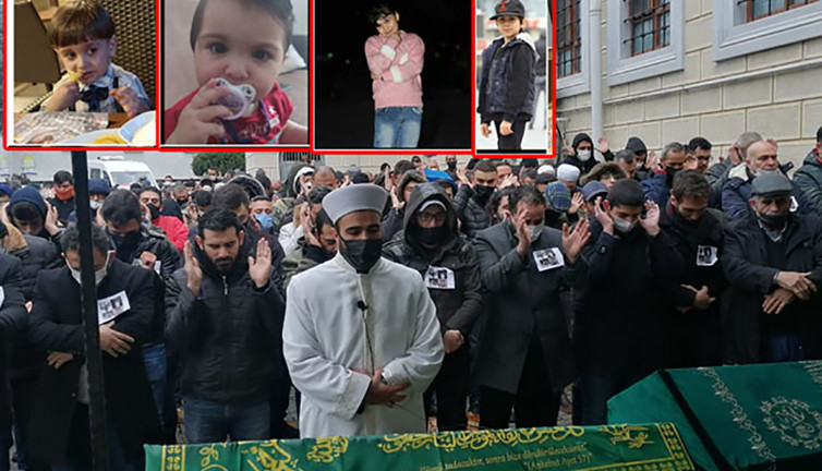 4 çocuk son yolculuğuna uğurlandı