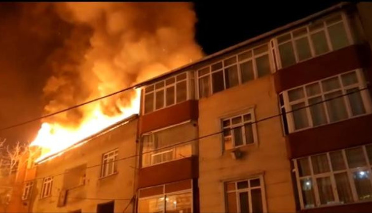 Cayır cayır yanan binaya girip 4 çocuğun hayatın kurtardı