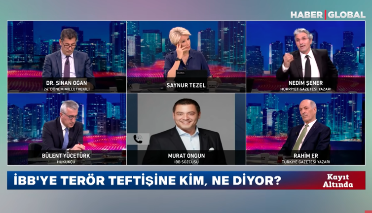 İBB Sözcüsü Murat Ongun'dan Nedim Şener'e: AKP mi terör örgütü ile ilişkili şimdi? Onu mu demek istiyorsun?
