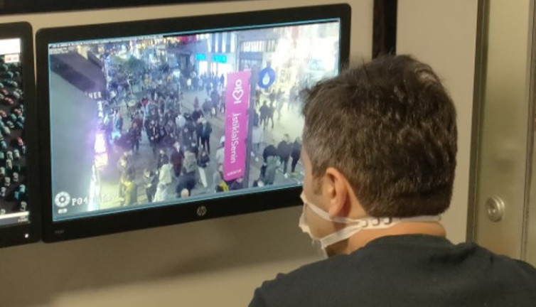 Taksim'de kameralı sistem devrede