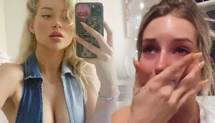 Çıplak fotoğrafları internete sızdırılınca hüngür hüngür ağladı