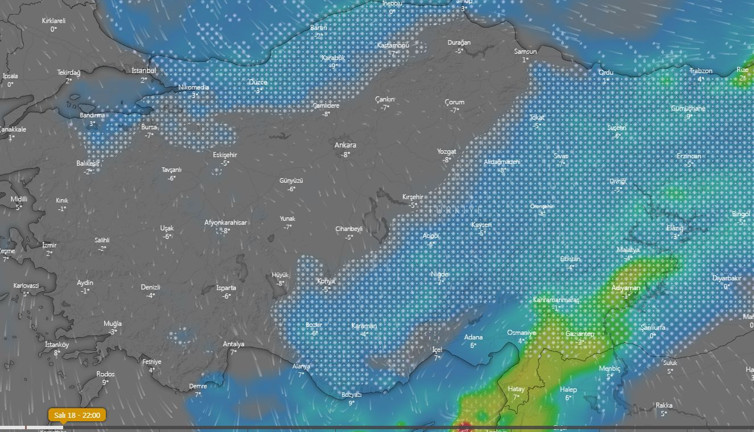 Ünlü meteoroloji sitesi kar için saat verdi bu akşam başlıyor