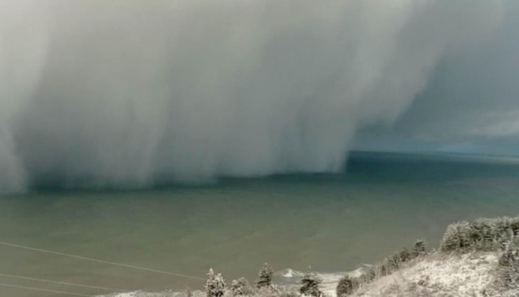 Kastamonu'da şaşırtan görüntü bulutlar denizle birleşti
