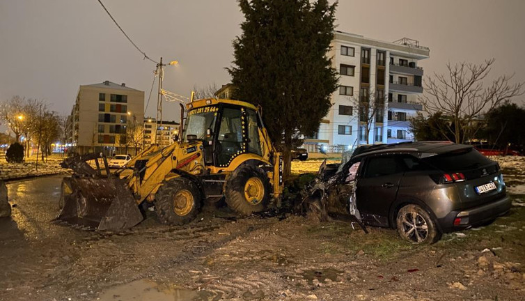 Tuzla'da kaza yapan sürücünün sözleri şok etti