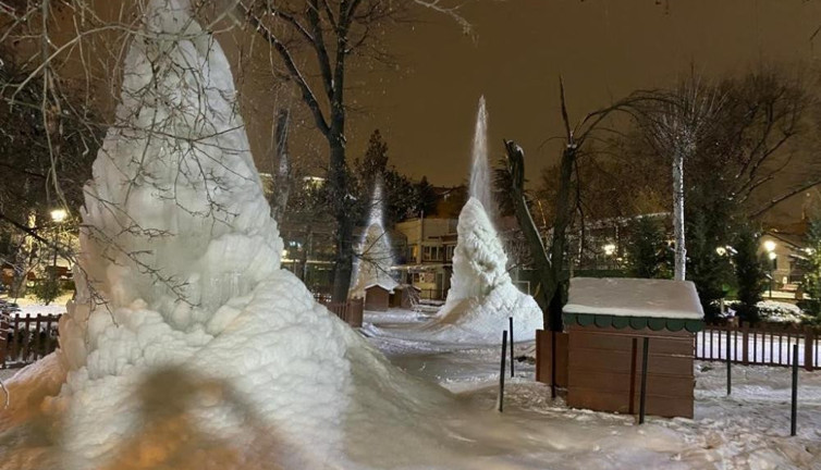 Kuğulu Park'ta şaşkına çeviren görüntü