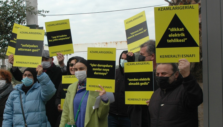 Esnaf elektrik zammına isyan etti