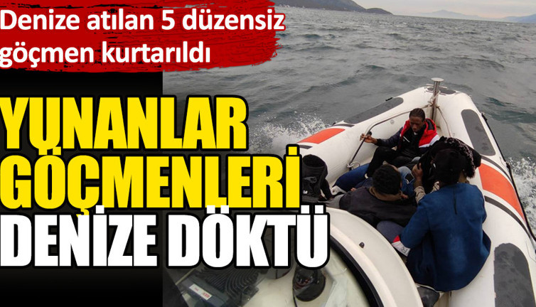 Yunanlar göçmenleri denize döktü