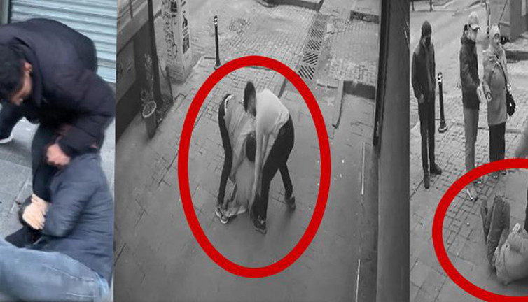 İstanbul’un göbeğinde gasp dehşeti! Yaralı halde saldırganın bacağına sarıldı