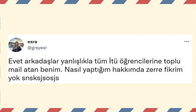 Yanlışlıkla tüm üniversiteye burs maili attı. Sosyal medyada viral oldu