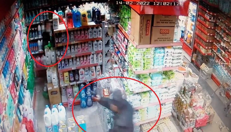 Markete girdi ölümden kurtuldu