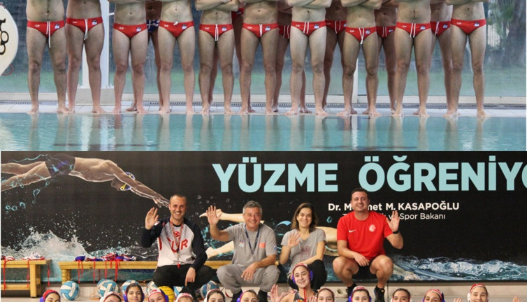 Sutopu Federasyonu, vücudu gözükmesin diye kadın takımını suya soktu