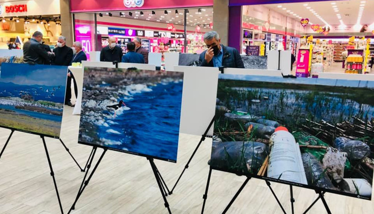 Edirne'de sulak alanlardaki kirliliği anlatan fotoğraf sergisi açıldı