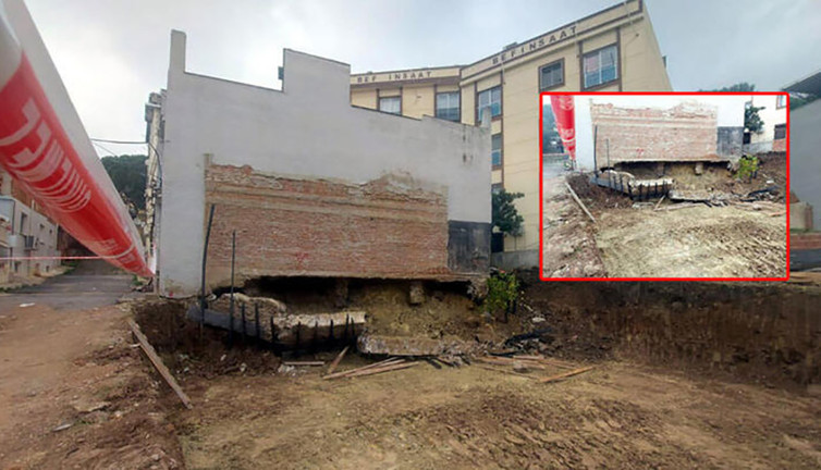 İzmir'de temelinde kayma olan bina mühürlendi