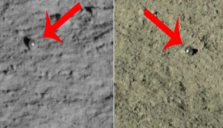 Ay'da bilye benzeri iki cisim bulundu